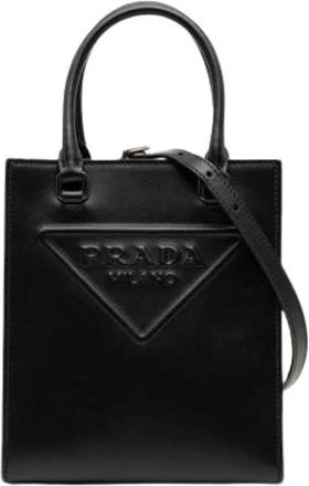 Prada Pre-owned Vintage Tote Bag - Dames - Vintage Shopper - Zwart - ONE Size - Leer - Vintage