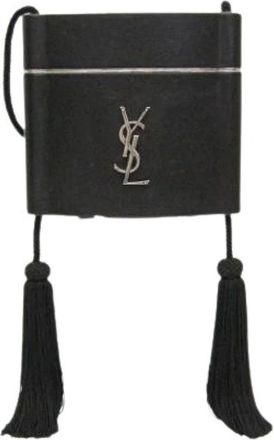 Saint Laurent Pre-owned Opium 533198 Schoudertas - Dames - Vintage Mini Tas - Zwart - ONE Size - Leer - Vintage