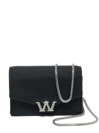 Alexander Wang mini Legacy crystal chain crossbody bag - Black
