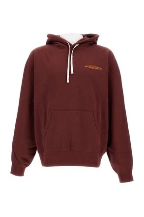 Junya Watanabe Oversized Hooded Sweatshirt With Double-Sided Design And Embroidered Accents