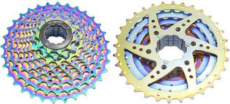 OEM Pi&ntilde;&oacute;n Libre Para Bicicleta, Compatible Con 8-11 Velocidades, Dise&ntilde;o Ligero, Amarillo Claro