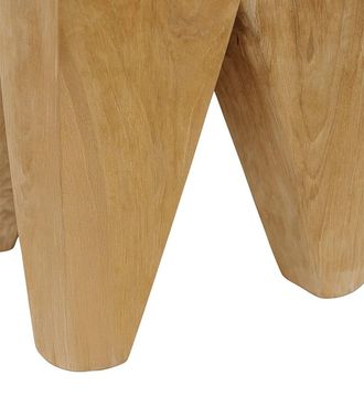 Moycor Taburete madera beige 30x30x40 cm