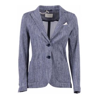 Circolo 1901 Blazers, male, Blue, Size: 2XS Giacca Slim Fit