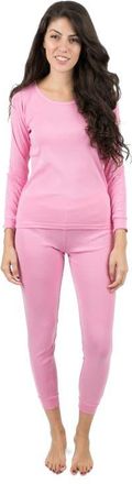 Leveret Womens Cotton Solid Matching Family Pajamas in Light Pink at Nordstrom, Size X-Large