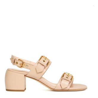 AGL High Heel Sandals, female, Beige, Size: 7 1/2 US Sandalo tacco doppia fascia 60 mm