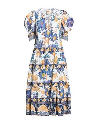 Farm Rio SUMMER FLOWERS OFF-WHITE MAXI DRESS