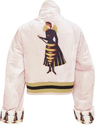 Undercover fairy graphic velvet blouson jacket