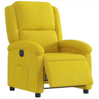 vidaXL Vidaxl - Sill&oacute;n Reclinable El&eacute;ctrico De Terciopelo Amarillo