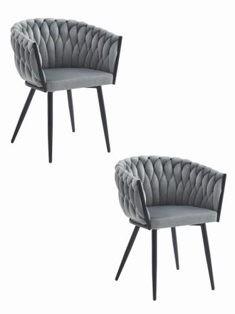 OEM Silla Orion - Terciopelo Gris Claro X 2