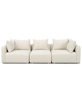 TOV Furniture Tov Furniture Hangover Cream Heavy Textured Fabric Sofa