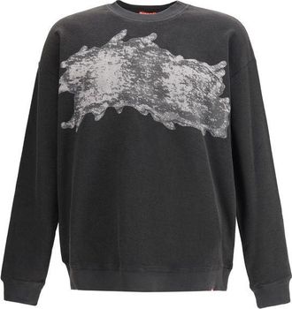 Diesel Zwarte Katoenen Sweatshirt