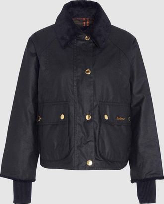 Barbour Veste Cropped Beadnell Wax Black Classic