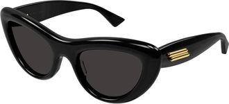 Bottega Veneta Cat Eye Zonnebril - Dames - Zonnebrillen - Zwart - 53 MM - Accessoires