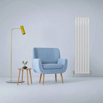 MonsterShop Designer Flat Panel Radiators Gloss White 1600mm x 420mm