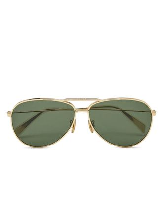 Celine metal pilot sunglasses - Gold