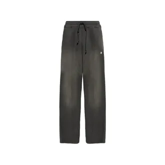 Golden Goose Broeken, Heren, Grijs, M, Katoen, Drawstring Star Broeken