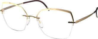 Silhouette Brillenmonturen - Dames - Brillen - Geel - 55 MM - Accessoires