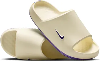 Nike Mens Calm (LSU) College Slides in White | IM3254-100