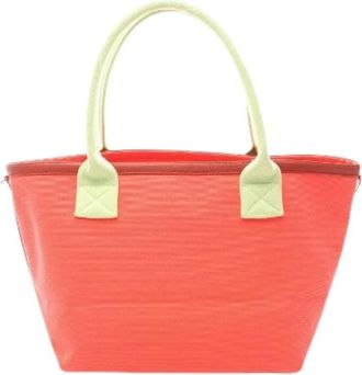 Herm&egrave;s Pre-owned Petit h So Cabas Tote Bag - Dames - Vintage Shopper - Rood - ONE Size - Leer - Vintage