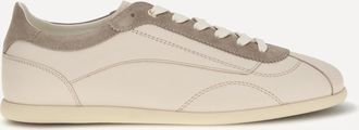 Brunello Cucinelli Sneakers in vitello e camoscio con suola slim Man 44