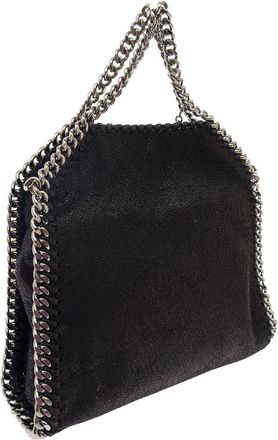 Stella McCartney Womens Mini Tote Bag 3chain Black Ecoleather Polyester Shoulder