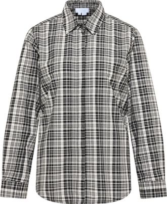 Usha overhemdblouse Dames zwart en wit
