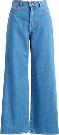 Max Mara Wkdvega Wide Jeans - Dames - Loose Fit Jeans - Blauw - 2XS - Katoen - Jeans