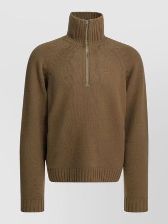 Tom Ford cashmere wool blend half zip pullover