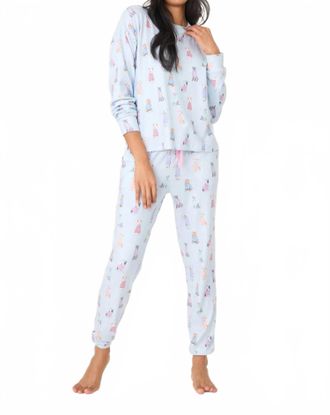 PJ Salvage Dog Gone Cold Pajama Set In Blue Haze