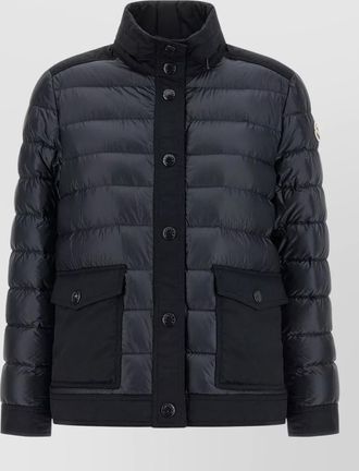 Moncler origan down jacket high collar pockets