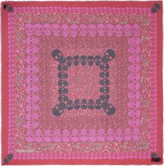 Zadig&Voltaire Kerry Garden sjaal met doodskop - Rood