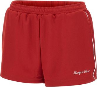Sporty & Rich Mujer, Pantalones cortos, Rojo, Talla: L