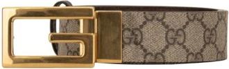 Gucci Riem - Heren - Riemen - Beige - 75 CM - Leer - Accessoires