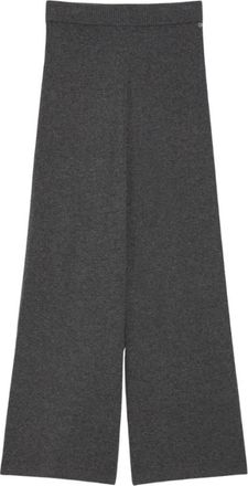 Pennyblack Broeken, Dames, Grijs, L, Wol, Adam Wide Broeken