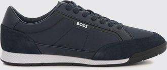 HUGO BOSS Nitan Technical Mesh Sneakers with Printed Logo and Rubber Sole