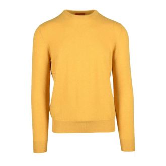 Ballantyne Cashmere Knitwear, male, Yellow, Size: 2XL sweater