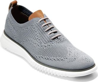 Cole Haan 2.ZeroGrand Stitchlite Water Resistant Wingtip in Ironstone/White at Nordstrom Rack, Size 7.5