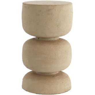 Light & Living Mesa Auxiliar Peque&ntilde;a Light & Living Jalon De Papel Mach&eacute; Beige