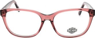 Harley-Davidson HD0568 Rectangular Acetate Eyeglasses - Pink