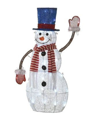 National Tree Company 30in Fabric Snowman