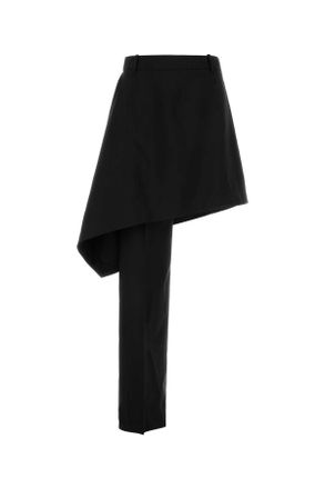 Bottega Veneta Black Wool Pant Skirt