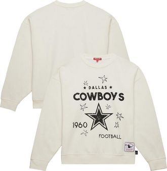 Mitchell & Ness Womens Mitchell & Ness Cream Dallas Cowboys Plus Size Shooting Star Sweatshirt at Nordstrom, Size 4X