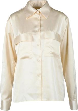 Nineminutes Overhemd - Dames - Overhemden - Wit - M - Polyester - Overhemden