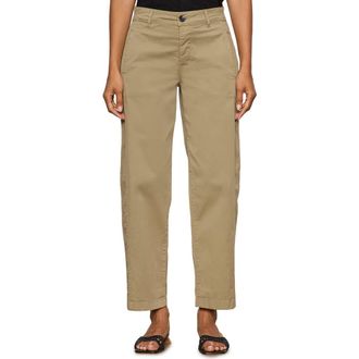Sanctuary Boyfriend Cruiser Barrel Twill Pants in Covert Green at Nordstrom, Size 24 P