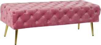 DKD Home Decor Terciopelo rosa