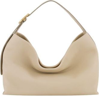 Vince Small Plonge Vivian Leather Hobo Bag in Marzipan at Nordstrom