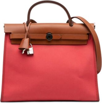 Herm&egrave;s Pre-owned Hermes Toile Herbag Zip 31 Ladies [O]