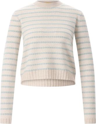 Guest In Residence Round Neck Cashmere Sweater - Dames - Cashmere truien - Beige - M - Kasjmier - Truien & Vesten