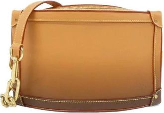 Louis Vuitton Pre-owned Soft Trunk Calf Shoulder Bag - Dames - Vintage Schoudertas - Bruin - ONE Size - Leer - Vintage