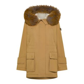 Peuterey Winter Jackets, female, Beige, Size: 2XS Clona CNL Fur Parka